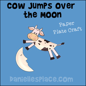 Cow Jumps Over the Moon Paper Plate Craft for Kids from www.daniellesplace.com