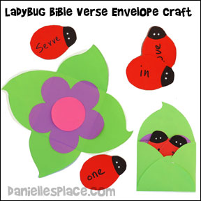 Ladybug Bible Verse Review with Flower Envelope Craft for Sunday School from www.daniellesplace.com. Cllick on the image to go to follow the link.