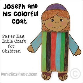 Joseph and His Coat of Many Colors Bible Craft for Children from www.daniellesplace.com. Click on the image to follow the link.