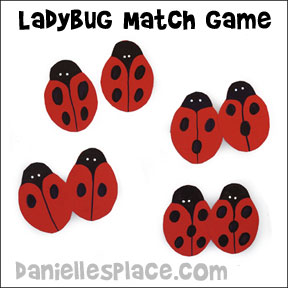 Ladybug Match Game from www.daniellesplace.com