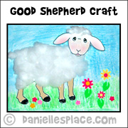 Good Shepherd Sheep Craft from www.daniellesplace.com