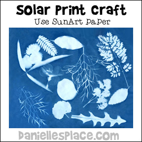 Solar Print Craft for Children from www.daniellesplace.com