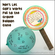 Don't Let God's Words Fall to the Ground Balloon Game