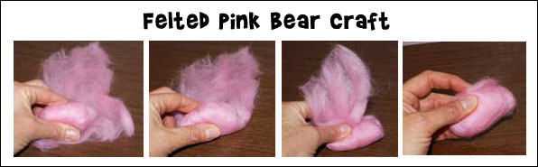 Felted Pink Bear Diagram