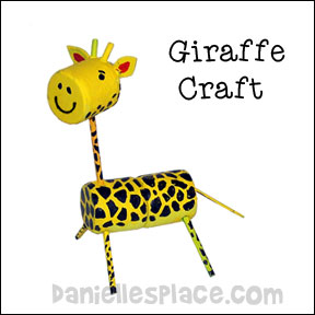 Giraffe Marshmallow Craft for Kids
