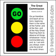 The Great Commission Traffic Light Craft for Sunday School from www.daniellesplace.com