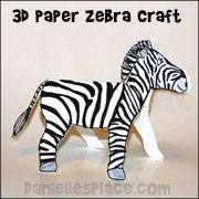 Zebra Paper Craft
