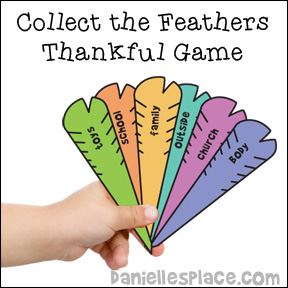 Collect the Feathers Thankful Game