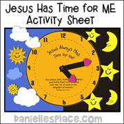 jesus has time for me activity sheet