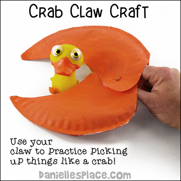 Paper Plate Crab Claw