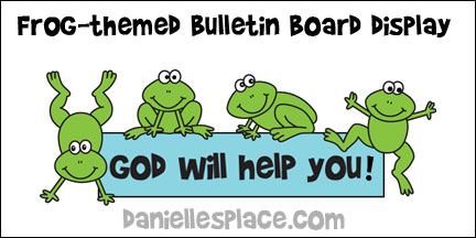 Frog-themed Bulletin Board Printables from www.daniellesplace.com