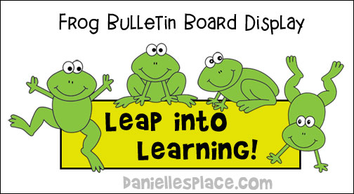 Leap into Learning Frog Bulletin Board Display Printable