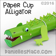 Paper Cup Alligator Toy