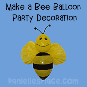 Bee Balloon Party Decoration Craft for Kids 