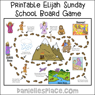 Elijah Board Game for Sunday School and Children's Ministry from www.daniellesplace.com