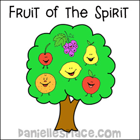 Fruit of the Spirit Tree Memory Verse Chart for Sunday School from www.daniellesplace.com