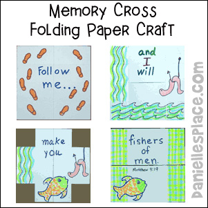 Memory Cross folding paper craft from www.daniellesplace.com