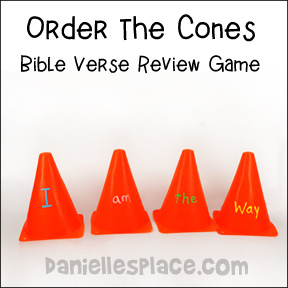Order the Cones Bible verse review game from www.daniellesplace.com