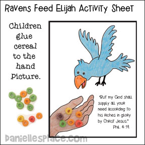 ravens feed elijah activity sheet