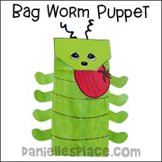 Paper Bag Worm Puppet