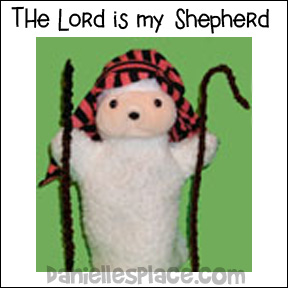 Sheep Puppet dressed like a Shepherd