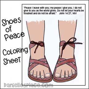 Shoes of Peach Activity Sheet