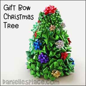 Gift Bows Christmas Tree Craft