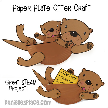Sea Otter Paper Plate craft
