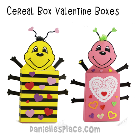 Cereal Box Valentines Box