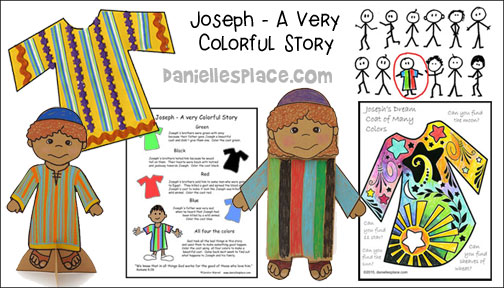 Joseph - A Very Colorful Story Bible Lesson from www.daniellesplace.com