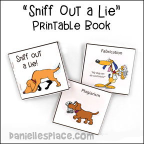 Sniff Out a Lie Itty Bitty Coloring Book for Watchdog Bible Lessons from www.daniellesplace.com