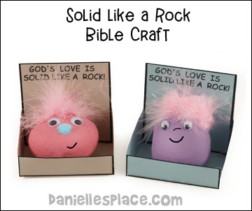 Solid Like a Rock Bible Craft