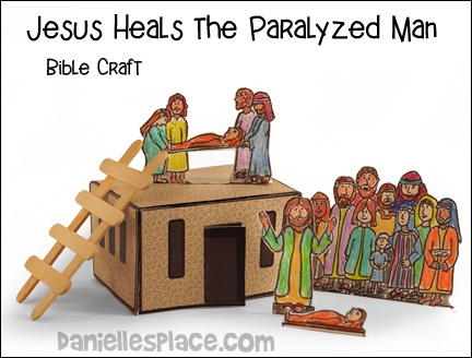 Jesus Heals the Paralyzed Man Bible Craft from www.daniellesplace.com