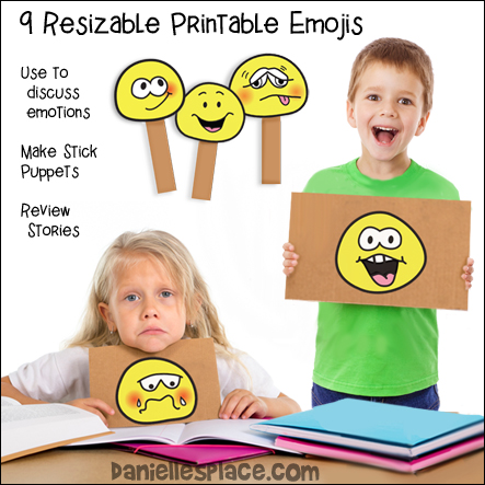 Nine Emoji Printables - Use these creative writing activities to encourage children to talk about their emotions, to be more aware of how they are feeling and to teach them how to express their feelings more effectively in their writing and speech. 