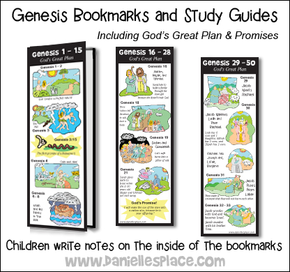 Genesis Bookmards and Study Guides