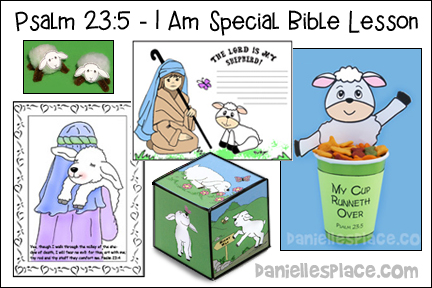 Psalm 23:5 "I am Special" Bible Lesson for Children from www.daniellesplace.com