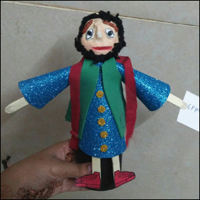 Stick Puppet Made by Rajinder Kainth from www.daniellesplace.com