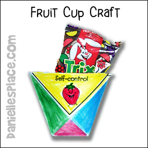 Fruit cup bible Craft for Children