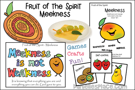 Fruit of the Spirit Bible Lesson on Meekness from www.daniellesplace.com