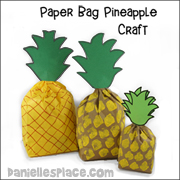 Pineapple Paper Bag Craft and Review Game