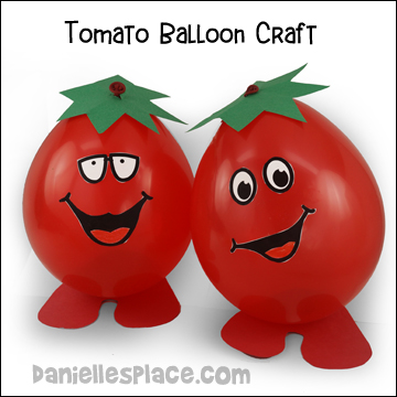 Fruit of the Spirit - Gentleness Tomato Balloon Craft and Game