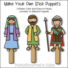Make your Own Stick Puppets