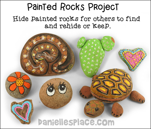 Painted Rock Project - Hide painted rocks for others to keep or rehide.