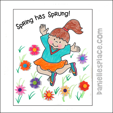 Spring has Sprung Coloring and Activity Sheet Craft for Kids