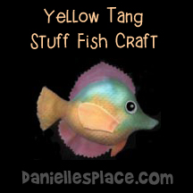 Yellow Tang Stuff Fish Craft