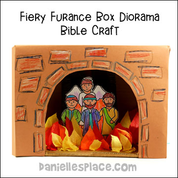 Fiery Furnace Box Diorama Bible Craft