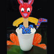 Kangaroo Cup Craft from www.daniellesplace.com