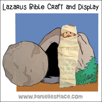 Lazarus Bible Craft and Display for Sunday School from www.daniellesplace.com