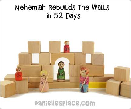 Nehemiah Builds the Wall Blocks Activity