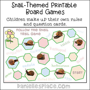 Snail Game Board Science and Writing Activity